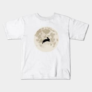 Rabbit on Moon Kids T-Shirt